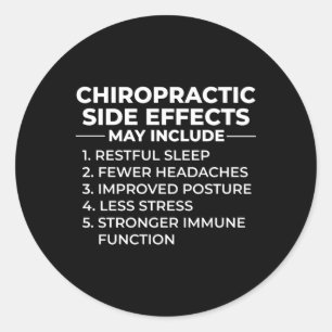 Pegatina Redonda Chiropractor Masajista Chiropráctico Masaje Chirop