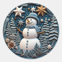 Chirstmas de Snowman 3D
