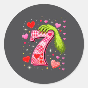 Pegatina Redonda Chistoso 67 Meme de San Valentín Pareja Amor Coinc