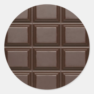 Pegatina Redonda Chocolate