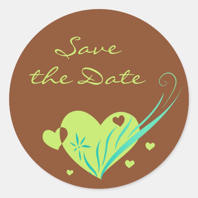 Pegatina Redonda Chocolate de menta (Anverso)