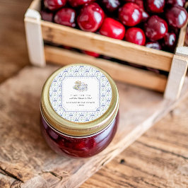 Pegatina Redonda Chocolate Floral Coqueta Fiesta de Despedida de So