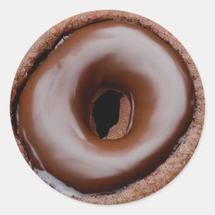 Pegatina Redonda Chocolate Frost Donut
