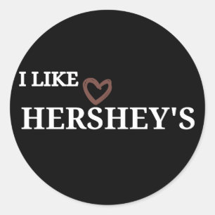 Pegatina Redonda chocolate hershey