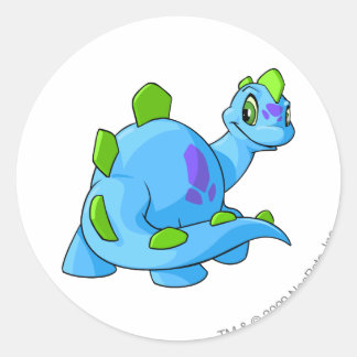 Pegatina Redonda Chomby Blue