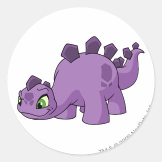 Pegatina Redonda Chomby Purple