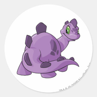 Pegatina Redonda Chomby Purple