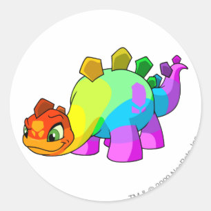 Pegatina Redonda Chomby Rainbow