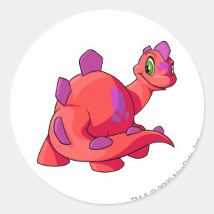 Pegatina Redonda Chomby Red