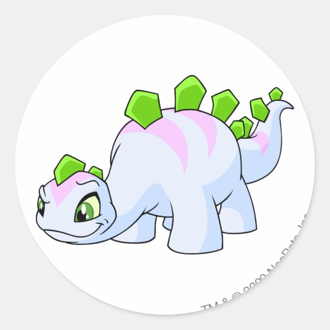 Pegatina Redonda Chomby Striped (Anverso)