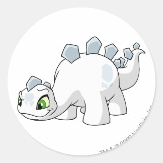 Pegatina Redonda Chomby White