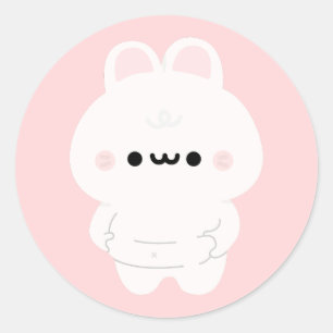 Pegatina Redonda Chonky Bunny