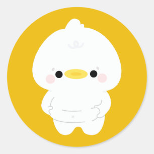 Pegatina Redonda Chonky Duck