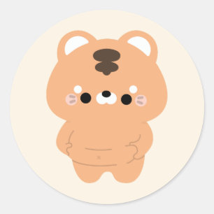 Pegatina Redonda Chonky Tiger