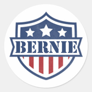 Pegatina Redonda Chorreadoras de Bernie para el presidente 2016