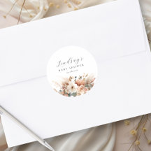 Chorro Floral de Pampas para Baby Shower 