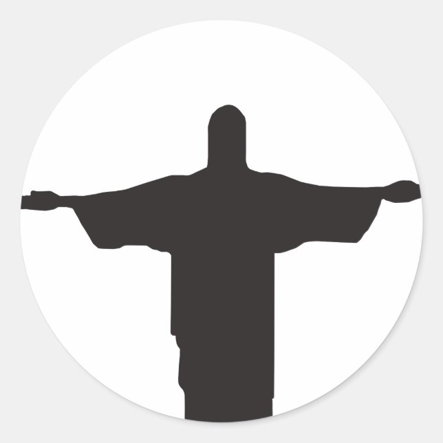 Pegatina Redonda Christ (Anverso)