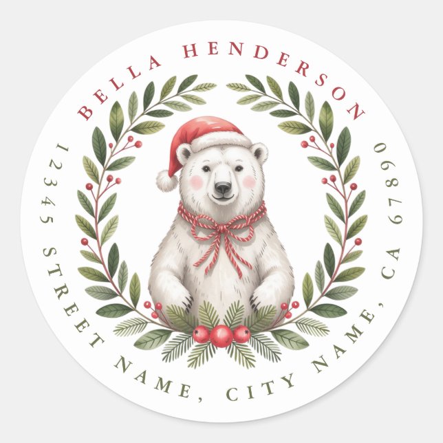 Pegatina Redonda Christmas Birds Round Stickers (Anverso)