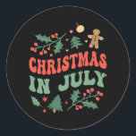 Pegatina Redonda Christmas In July Humor Summer Sarcastic Santa<br><div class="desc">Christmas In July Humor Summer Sarcastic Santa Gift. Perfect gift for your dad,  mom,  papa,  men,  women,  friend and family members on Thanksgiving Day,  Christmas Day,  Mothers Day,  Fathers Day,  4th of July,  1776 Independent day,  Veterans Day,  Halloween Day,  Patrick's Day</div>