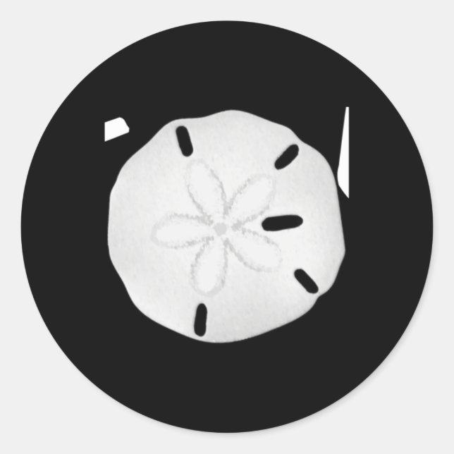 Pegatina Redonda Christmas Joy Sand Dollar T Shirt  (Anverso)