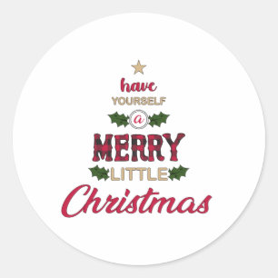 Pegatina Redonda Christmas Santa Claus Geek Cool Funny Gift Idea