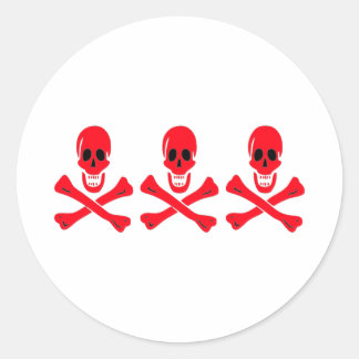 Pegatina Redonda Christopher Condent-Red