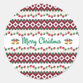 Pegatina Redonda Chritmas