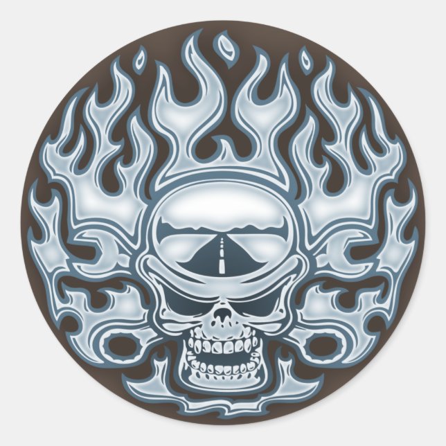 Pegatina Redonda Chromeboy - WF (Anverso)