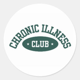 Pegatina Redonda Chronic Illness Club Sticker, Disability Awareness