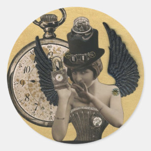 Pegatina Redonda Chrononaut