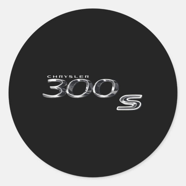 Pegatina Redonda Chrysler 300S (Anverso)