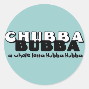 Pegatina Redonda Chubba Bubba