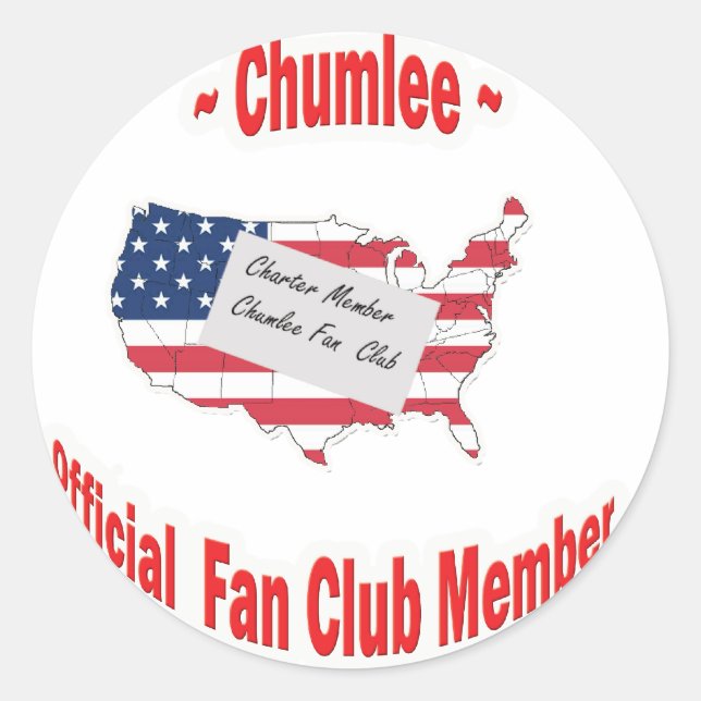 Pegatina Redonda Chumlee-Fan-Club (Anverso)