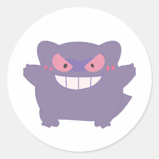 Pegatina Redonda Chunky Gengar