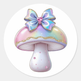 Pegatina Redonda Chunky Mushroom
