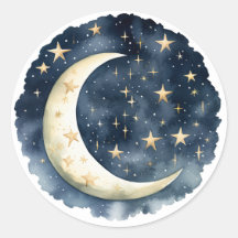 Chupete de Espacio Azul Aquarela y Luna Dorada