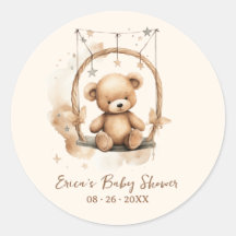 Chupete de oso neutro en género, Baby Shower