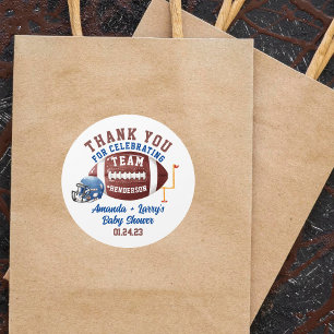 Pegatina Redonda Chupinada de Fútbol para Bebé