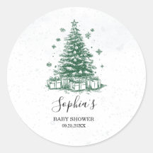 Chupinorama de árbol de Navidad nevado para baby s