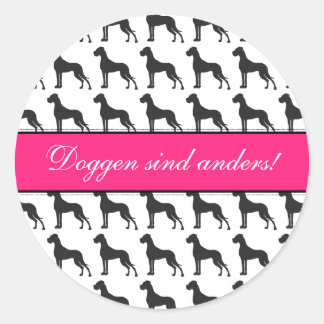 Pegatina Redonda CI para criadores de Dogos