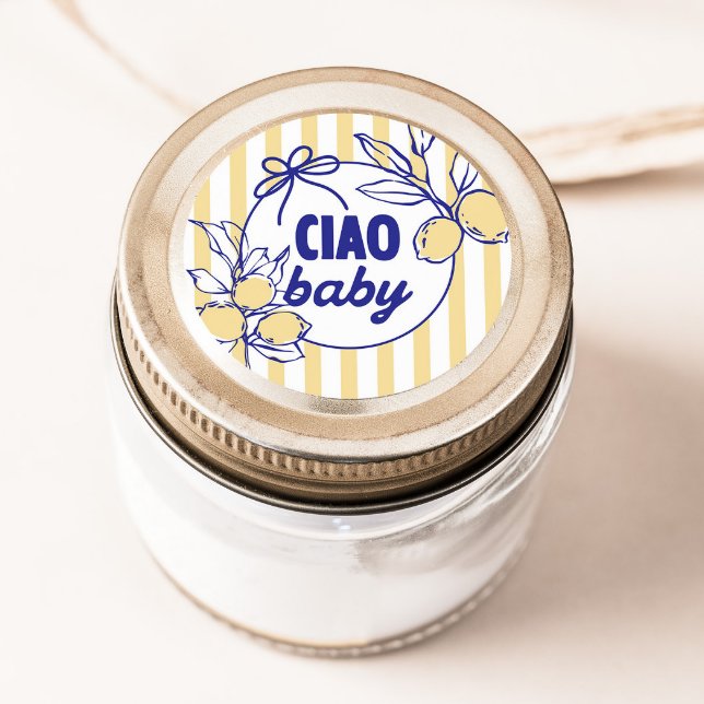 Pegatina Redonda CIAO BABY Lemon Mediterranean Amalfi (Subido por el creador)