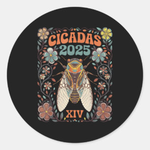 Pegatina Redonda Cicada Brood Xiv Tour a la Reunión 2025