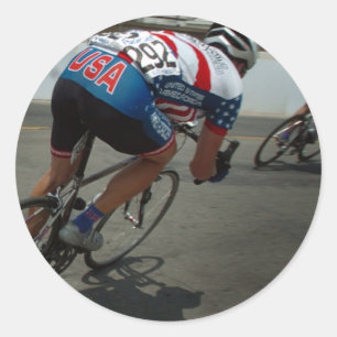 Pegatina Redonda Ciclismo