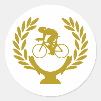 Pegatina Redonda Ciclismo de copa