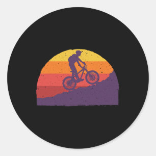 Pegatina Redonda Ciclismo de Montaña Genial para Hombres y Mujeres