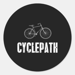 Pegatina Redonda Ciclovía Divertido Ciclismo Ciclismo de Montaña Ci