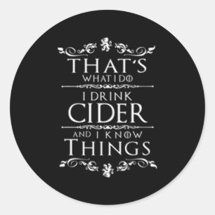 Pegatina Redonda Cider