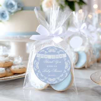 Pegatina Redonda Cielito Lindo Talavera Mexican Boy Baby Shower