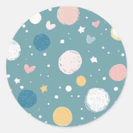 Pegatina Redonda Cielo de bonito