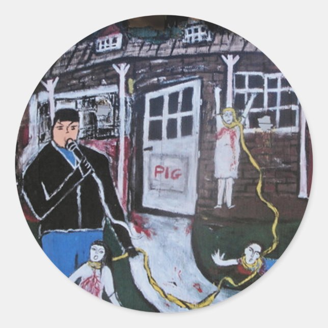 PEGATINA REDONDA CIELO DRIVE (Anverso)